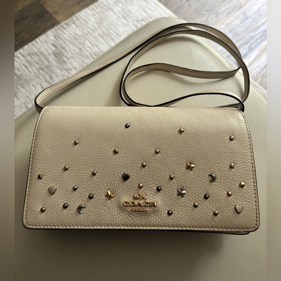 Coach studded crossbody bag with coa - Picture 3 of 6